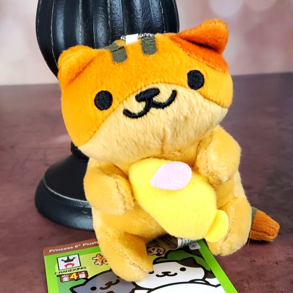 Neko Atsume Kitty Collector Princess Kawaii Kitty Cat Mini Plush Keychain